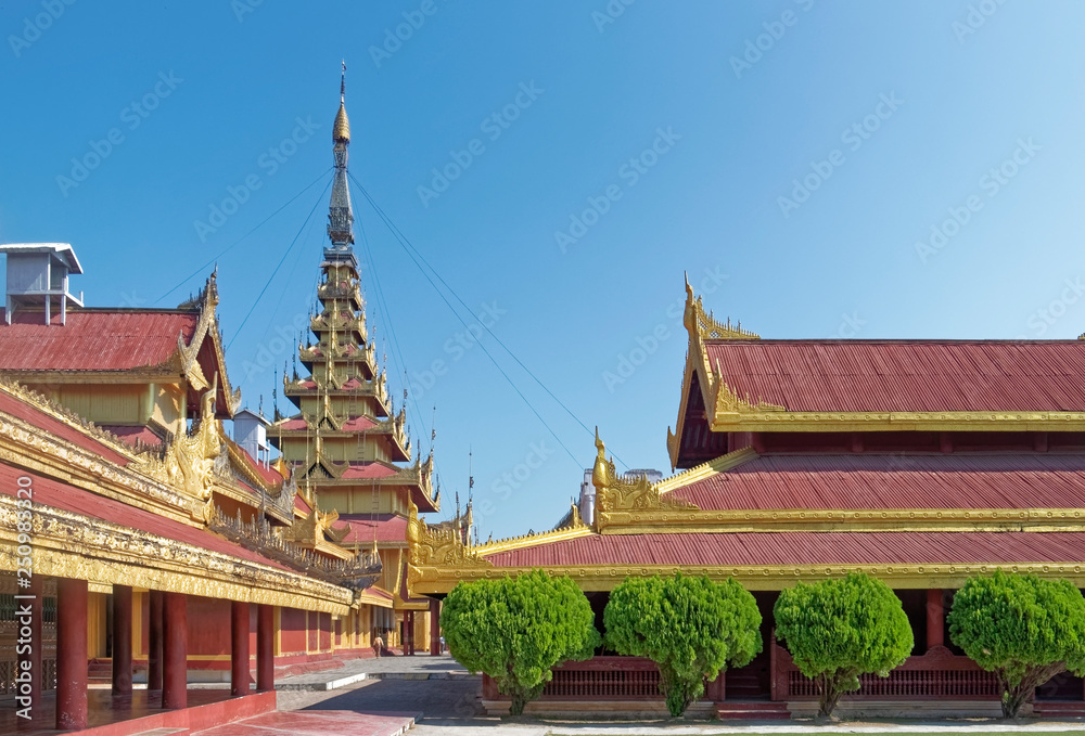 Burma, Asia - Mandalay Palace, open-air museum Burma, Asia - Mandalay Palace, open-air museum
