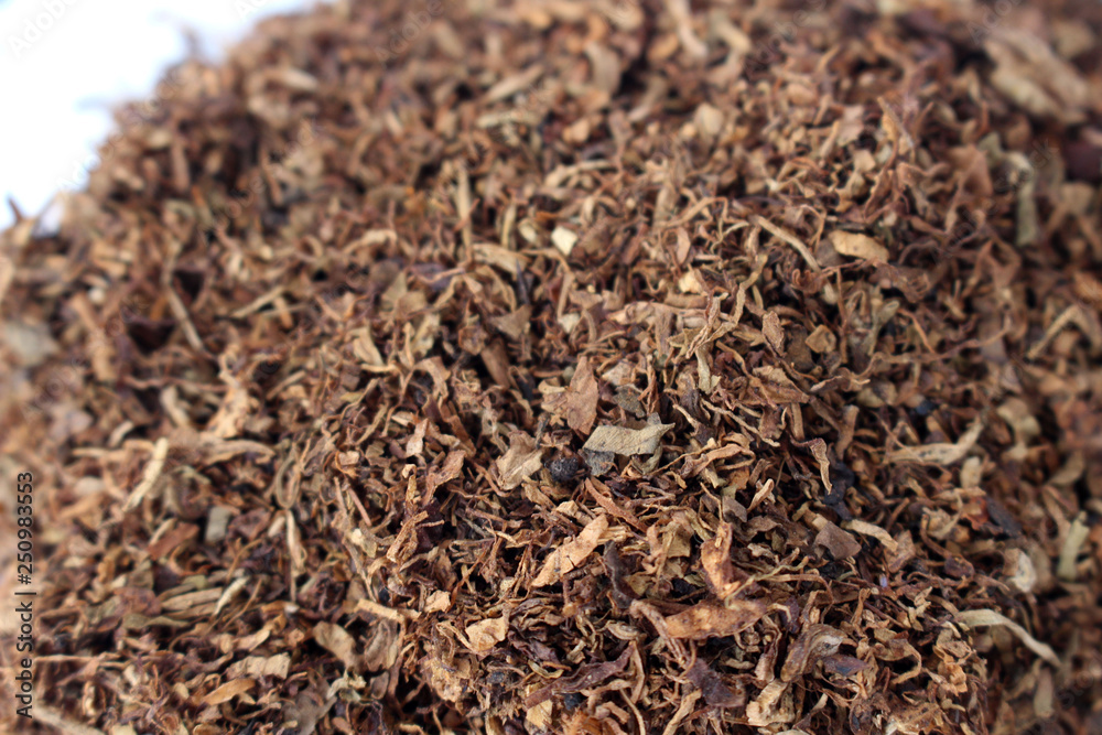 The brown tobacco flakes that grow in Indonesia. The brown tobacco flakes that grow in Indonesia.