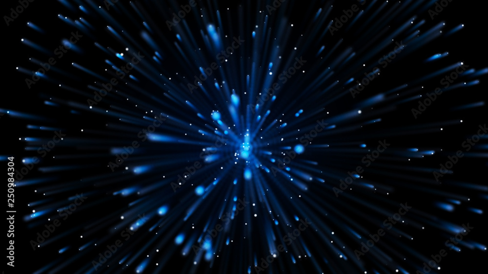 Abstract background of particles. Dust in outer space.Dynamic flow of parts.3D rendering. Abstract background of particles. Dust in outer space.Dynamic flow of parts.3D rendering.