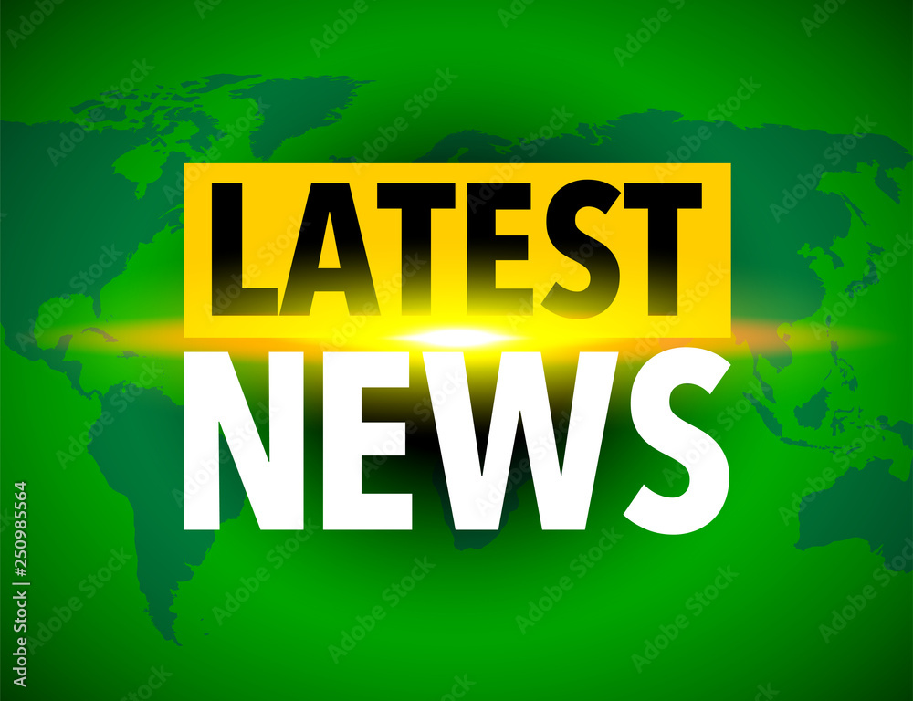 Obraz premium Latest news world icon