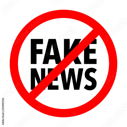 fake news icon no entry