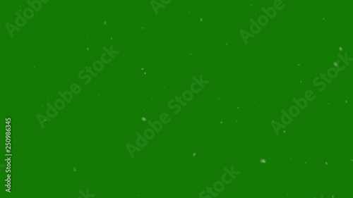 Dust Particles on Green Screen slowly blown by wind photo