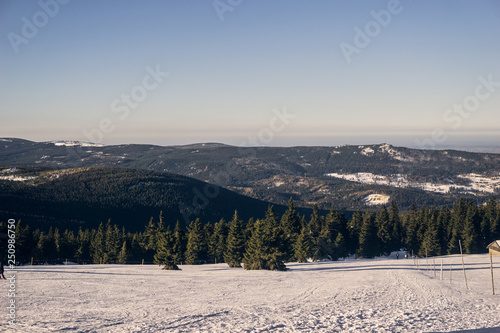 Poland, the Giant Mountains Karkonosze, Hala Szrenicka in winter, moutains in winter © magdagalkiewicz