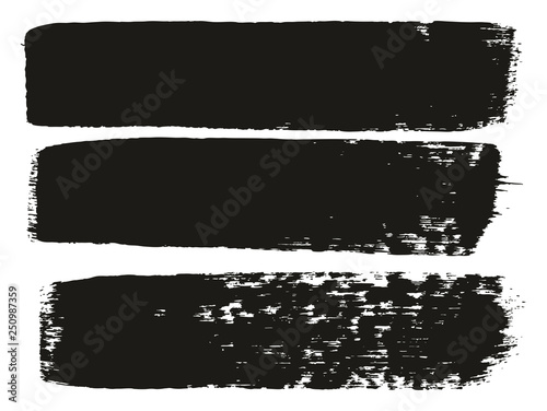 Paint Brush Medium Lines High Detail Abstract Vector Background Set 67
