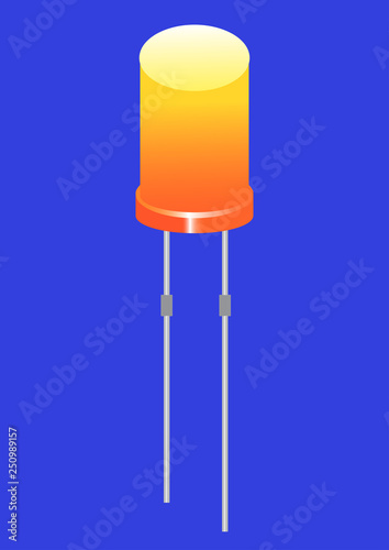 LED - a semiconductor device that creates a glow and is used in electrical appliances and as a replacement for lamps with filament nits.