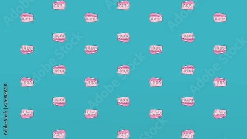 seamless pattern with cakes