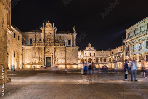 Fototapeta Naklejka Na Ścianę i Meble -  Night in Lecce. Magic of the Baroque. Puglia to discover