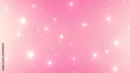 Obraz na płótnie Holographic Abstract Kawaii universe princess colors Fantasy Pastel Fairy rainbow stars and blurs background. w salonie