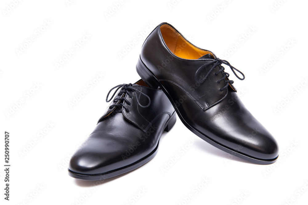 Black shoes isolated on white background