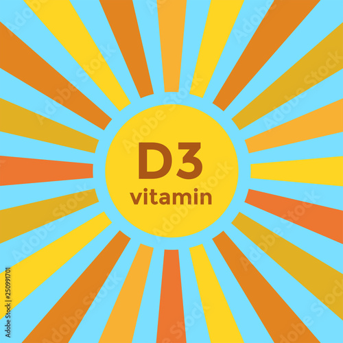 Important vitamin D3 - cholecalciferol - made by the skin when exposed to sunlight