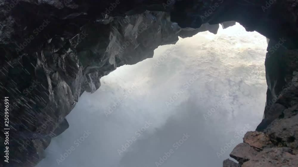 Eroded volcanic sea caves and cliffs at Los Hervideros in Lanzarote, Canary Islands, Spain, 4k footage video Eroded volcanic sea caves and cliffs at Los Hervideros in Lanzarote, Canary Islands, Spain, 4k footage video