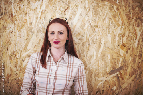 portrait of young redhead business woman © .shock