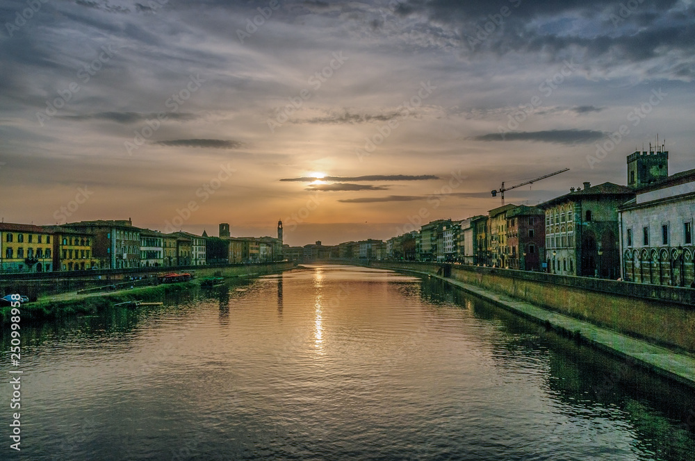 Sunset over Pisa