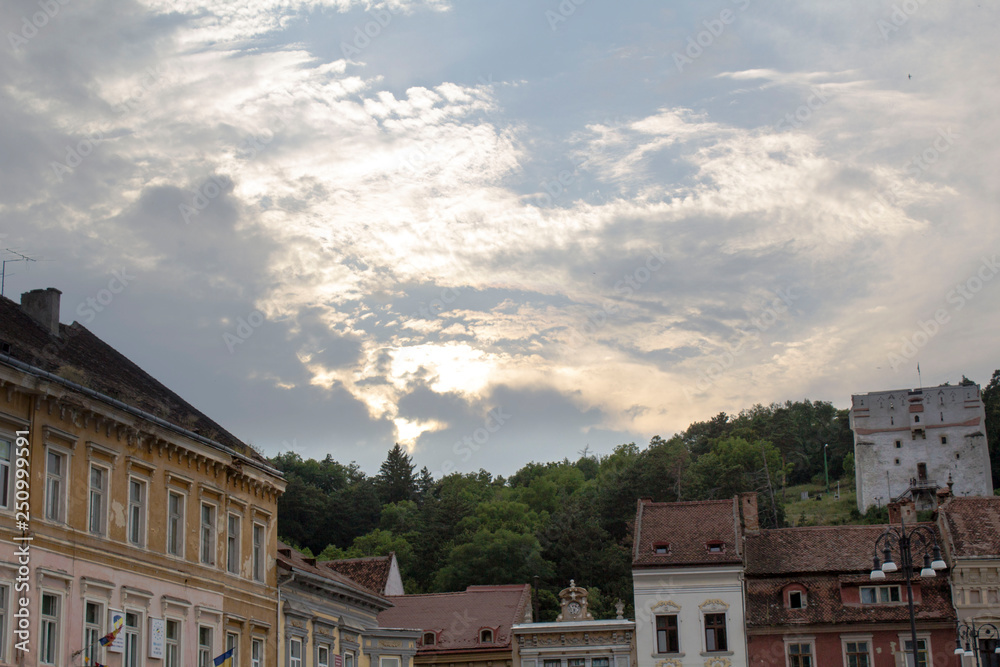 Brasov and sky view