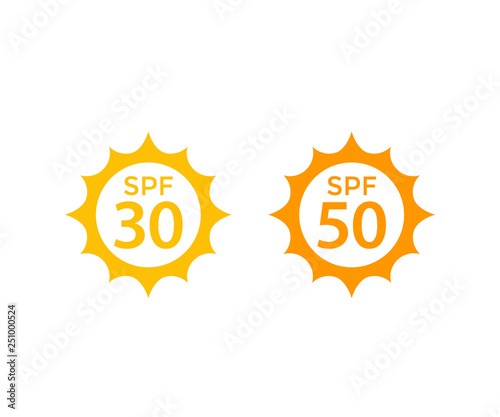 spf 30, 50, sun, UV protection, vector