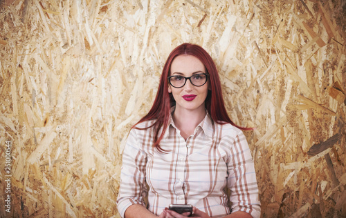 portrait of young redhead business woman © .shock