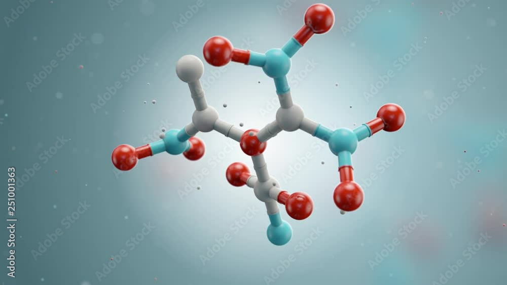3d medical background with single abstract molecule structure. Chemical or science abstract concept. Centered composition.