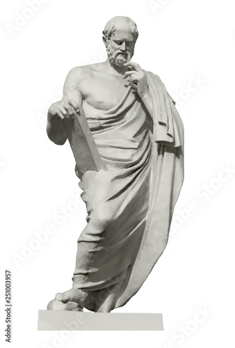 Statue of Euclid, the ancient Greek mathematician photo