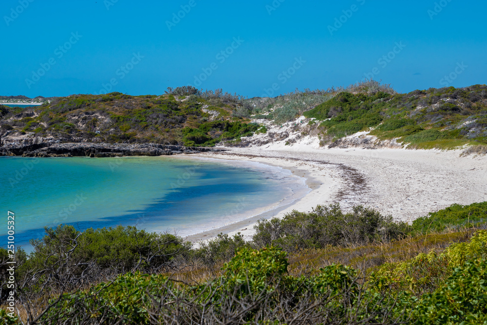 White sand at the Dynamite Bay in Green Head at the western coast of Australia
