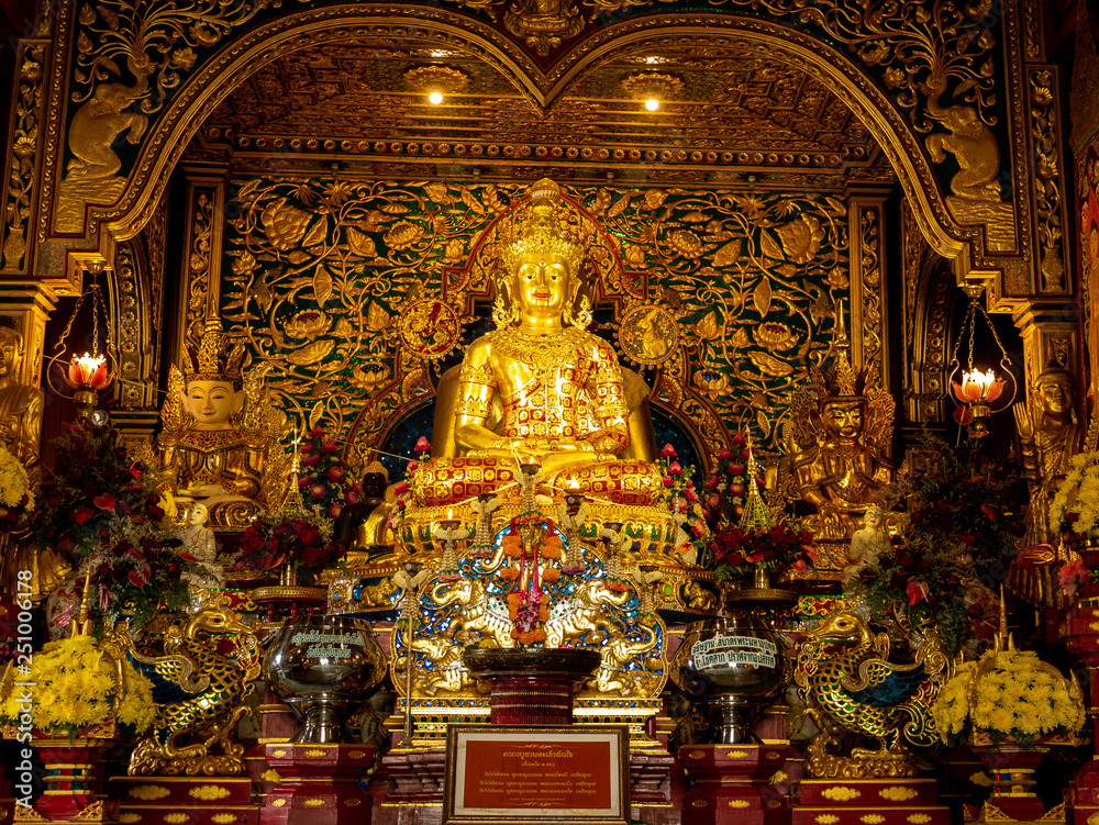 Golden Buddha Statue Sitting