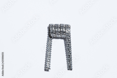 Wallpaper Mural Coils for electronic cigarette close-up on a white background. Vape. Torontodigital.ca