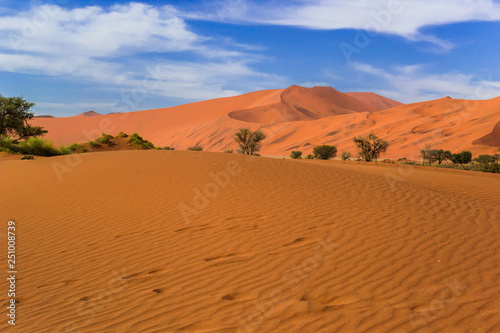 orange dune in Namibia