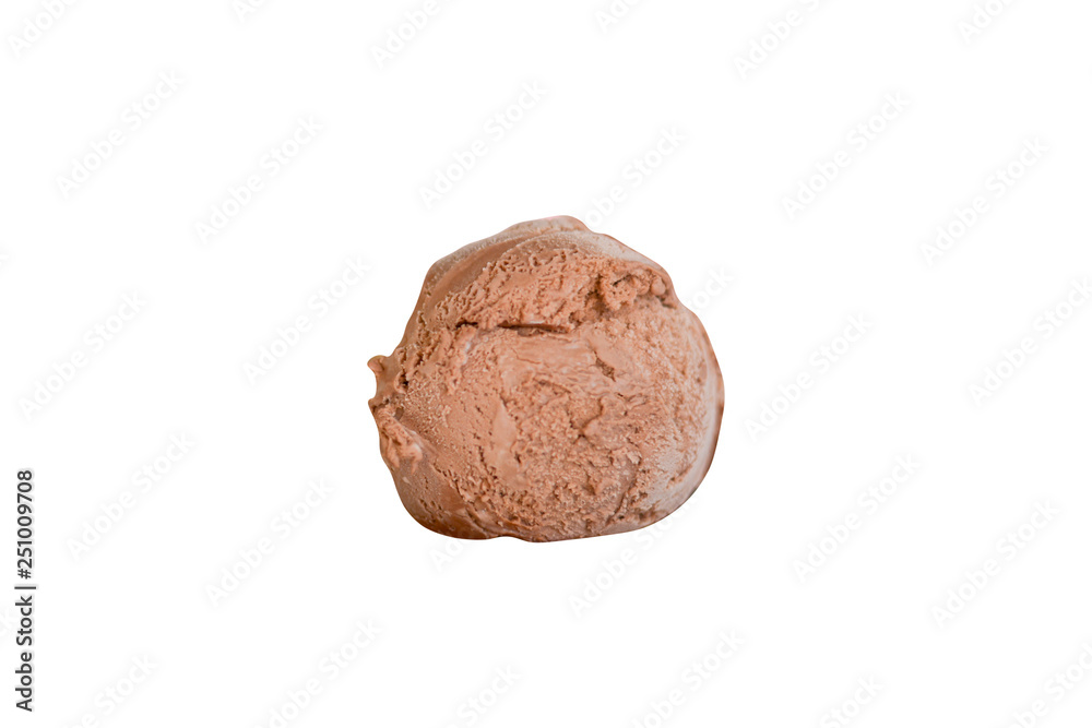 Ice cream chocolate isolated on white background. Ice cream chocolate isolated on white background.