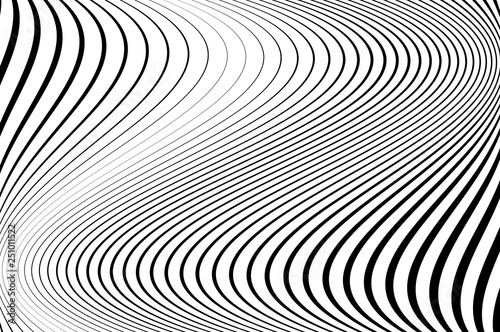 Abstract pattern. Texture with wavy, curves lines.