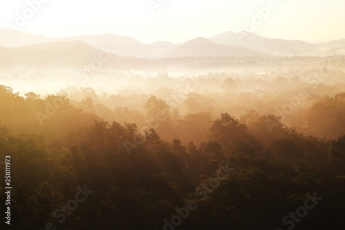 sunrise in mountains