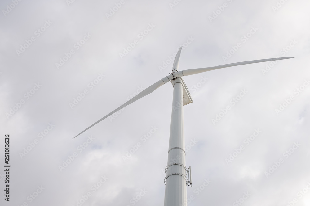 Wind Turbine Propeller Grey Clouds Wind Turbine Propeller Grey Clouds