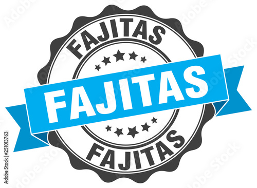 fajitas stamp. sign. seal