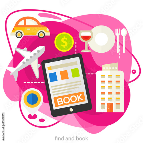 Traveling and Tourism Concept - Searching and Booking