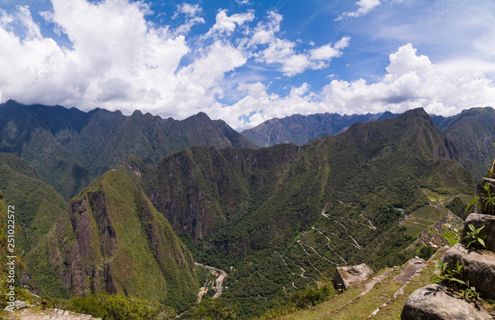 Huaynapicchu Mountain, Machu Picchu, Peru - Ruins of Inca Empire city
