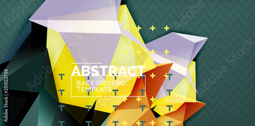 Triangular low poly background design