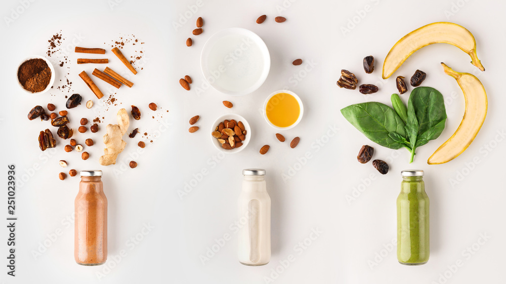 Fotografie Superfood healthy detox and diet food concept
