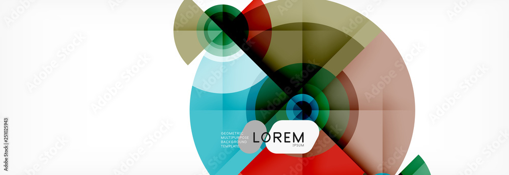 Round circles and triangles abstract background Round circles and triangles abstract background