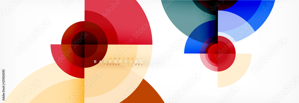 Minimal geometric circles and triangles abstract background, techno modern design, poster template Minimal geometric circles and triangles abstract background, techno modern design, poster template