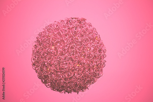 round pink garland. decoration concept