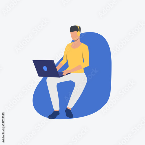 Video call flat icon