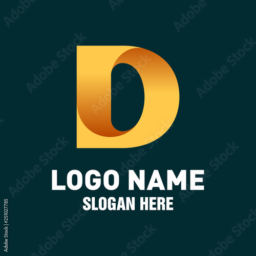 Initial D Logo Vector Design Template