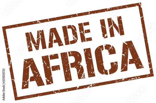 made in Africa stamp
