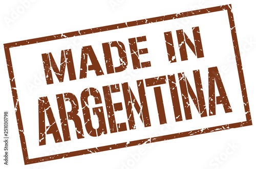 made in Argentina stamp