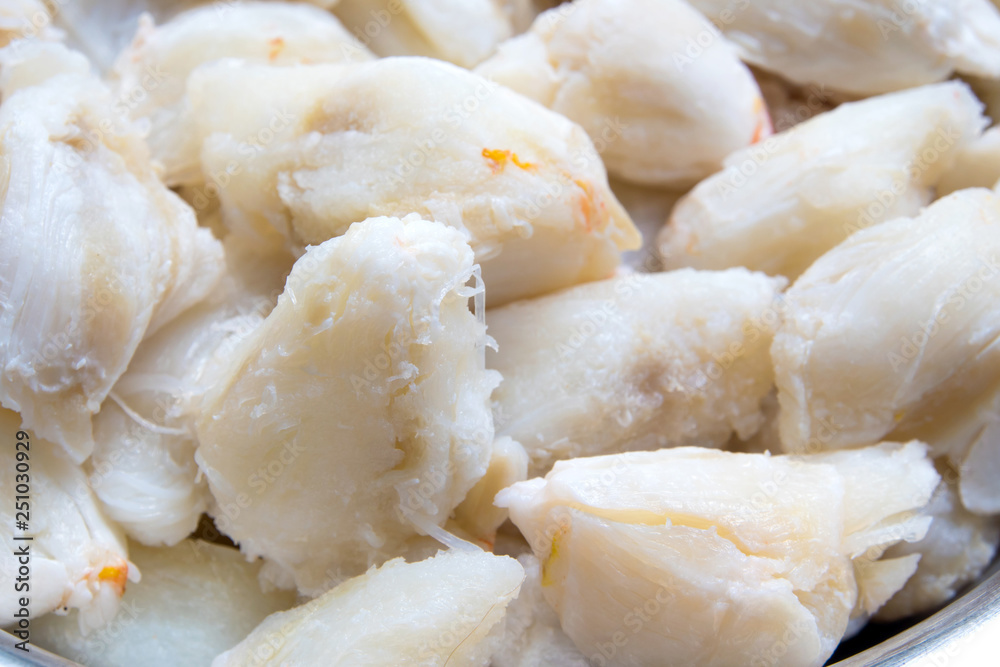 The texture of Crab Meat, the ingredient to cooking The texture of Crab Meat, the ingredient to cooking