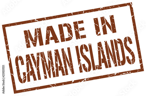 made in Cayman Islands stamp