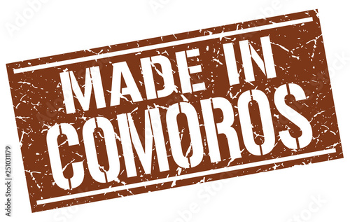 made in Comoros stamp
