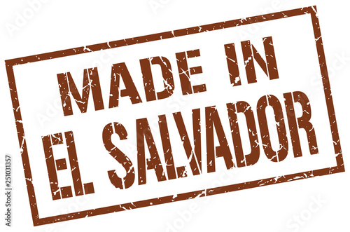made in El Salvador stamp