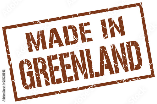 made in Greenland stamp