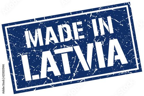 made in Latvia stamp