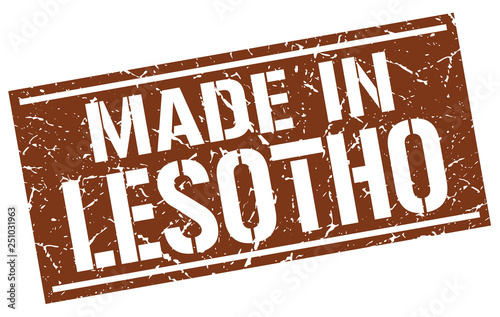 made in Lesotho stamp