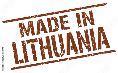 made in Lithuania stamp